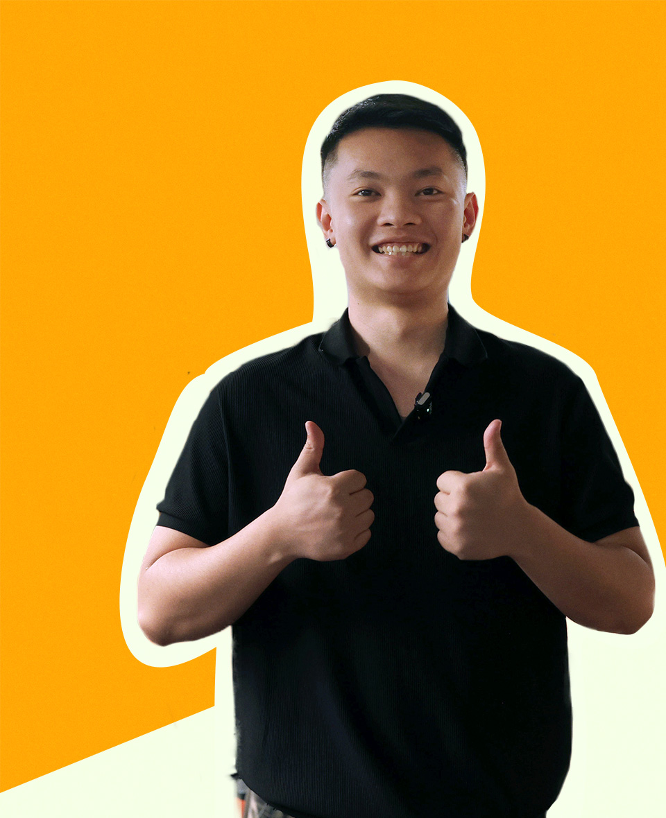 Liang Zhi Wei studying Nanyang Instititue of management's Advanced Diploma in Arts and Design
